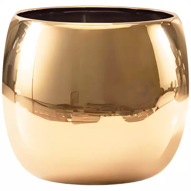 Virágcserép YS44179 Electroplating Effect D16xh15 Gold