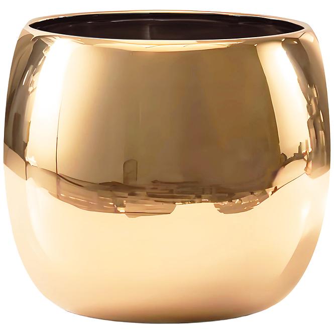 Virágcserép YS44179 Electroplating Effect D16xh15 Gold
