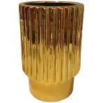 Virágcserép YS44128-S Electroplating Effect D12xh18 Gold