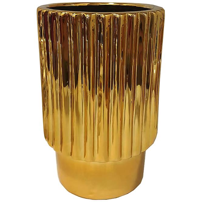 Virágcserép YS44128-S Electroplating Effect D12xh18 Gold