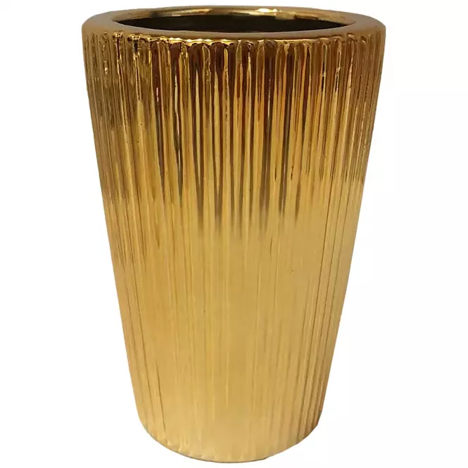 Virágcserép YS44193 Electroplating Effect D8xh12 Gold