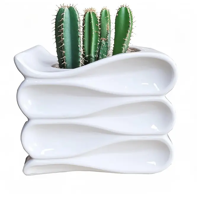 Virágcserép YS44172S ceramic 14x12x11,5 White