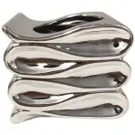 Virágcserép YS44172S Electroplating Effect 14x12x11,5 Silver