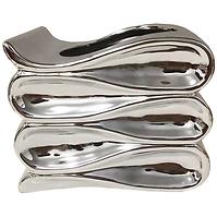 Virágcserép YS44172L Electroplating Effect 16x13,5x13 Silver