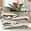 Virágcserép YS44172L Electroplating Effect 16x13,5x13 Silver,2