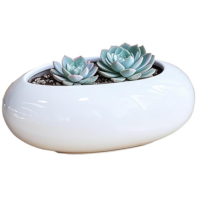 Virágcserép YS44170W ceramic 16x12x6,5 White
