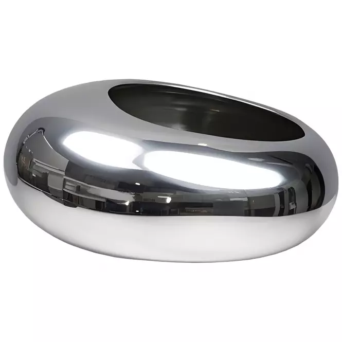 Virágcserép YS44170S Electroplating Effect 16x12x6,5 Silver
