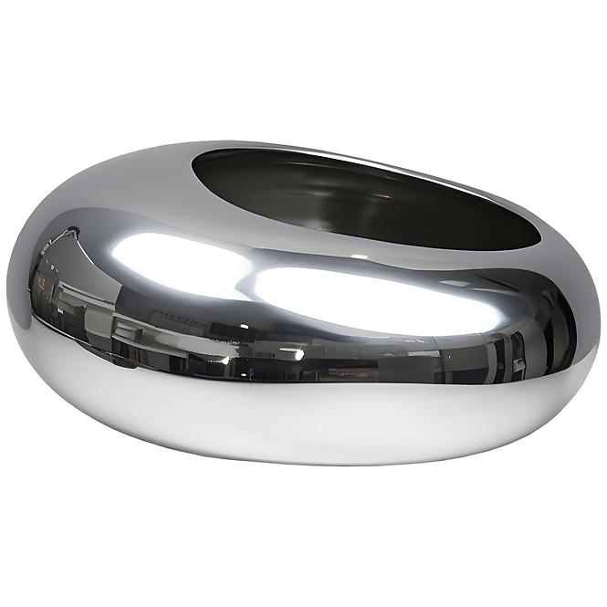 Virágcserép YS44170S Electroplating Effect 16x12x6,5 Silver