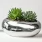 Virágcserép YS44170S Electroplating Effect 16x12x6,5 Silver,2