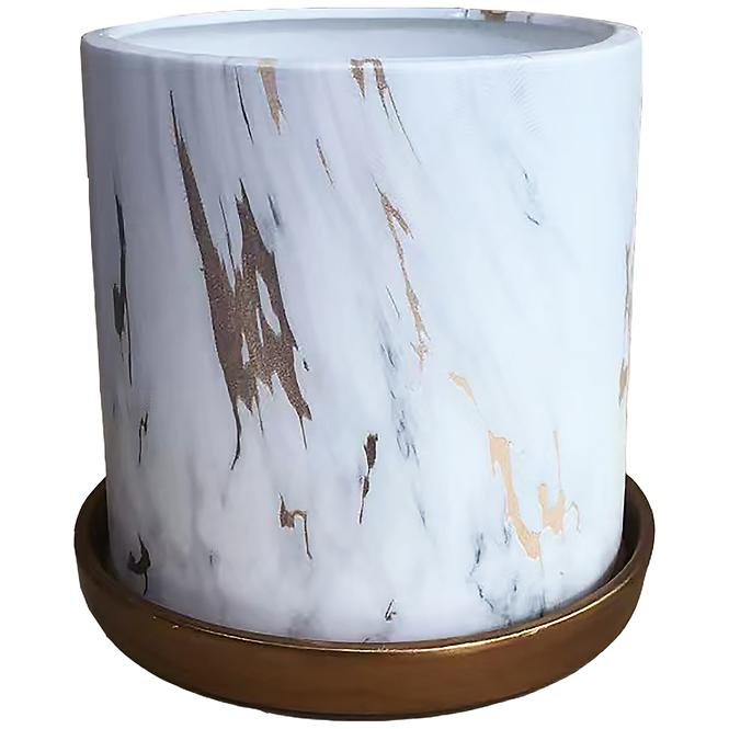 Virágcserép YS44149M ceramic Water Transfer Effect 13x13x1