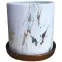 Virágcserép YS44149L ceramic Water Transfer Effect 15x15x1