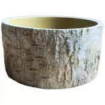 Virágcserép YS44361 cement 15,7x15,7x8,2 Antique White