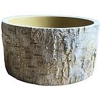 Virágcserép YS44361 cement 15,7x15,7x8,2 Antique White