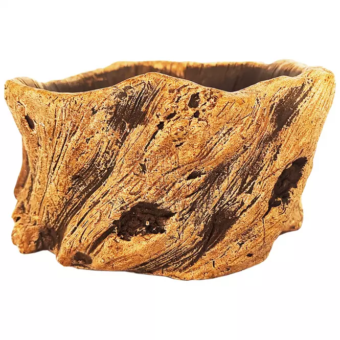 Virágcserép YS44396B cement 13x13x7,5 Antique Brown