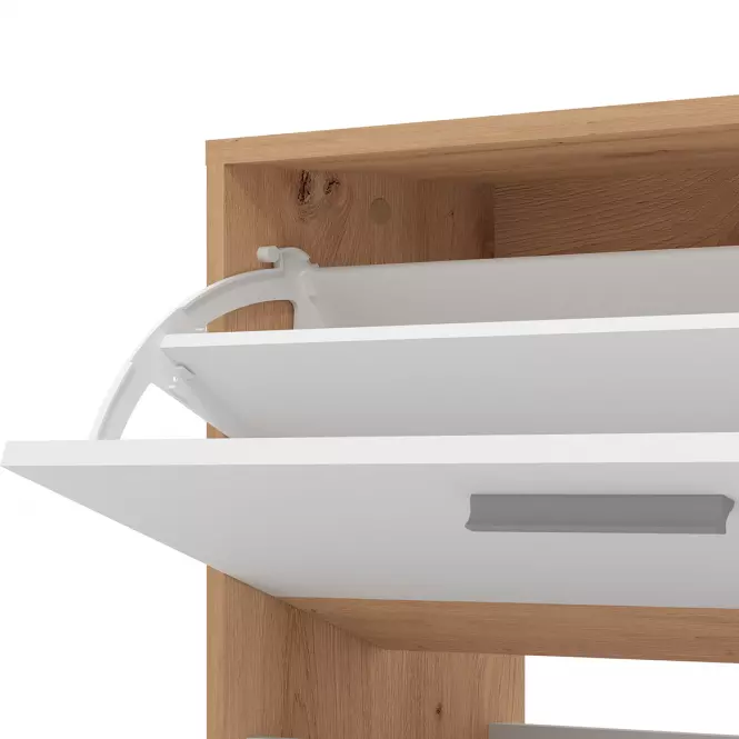 Előszobafal Rimini Artisan/Fehér 11011704