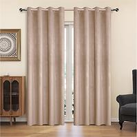 Függöny karikákkal YC11933/200G/114/140x250 cm bézs