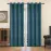 Függöny karikákkal YC11933/200G/130/140x250 cm türkiz