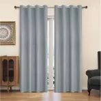 Függöny karikákkal YC11933/200G/136/140x250 cm világosszürke