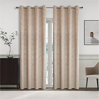 Függöny karikákkal YC11935/280G/03/140x250 cm bézs