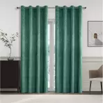 Függöny karikákkal YC11937/280G/07/140x250 cm zöld