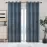 Függöny karikákkal YC11939/200G/132/140x250 cm szürke