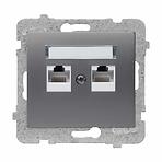 HÁLÓZATI DUGASZALJZAT  RJ45 GPK-2D/M.GR SIGMA