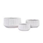 Virágcserép LT14912-3S 22x22x11 P117 fehér