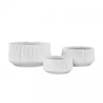 Virágcserép LT14912-3S 30x30x15 P117 fehér