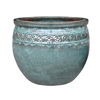 Virágcserép OP18-337 31x31x25 zöld
