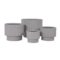 Virágcserép LT14879-4S 24.5x24.5x20 P294 szürke