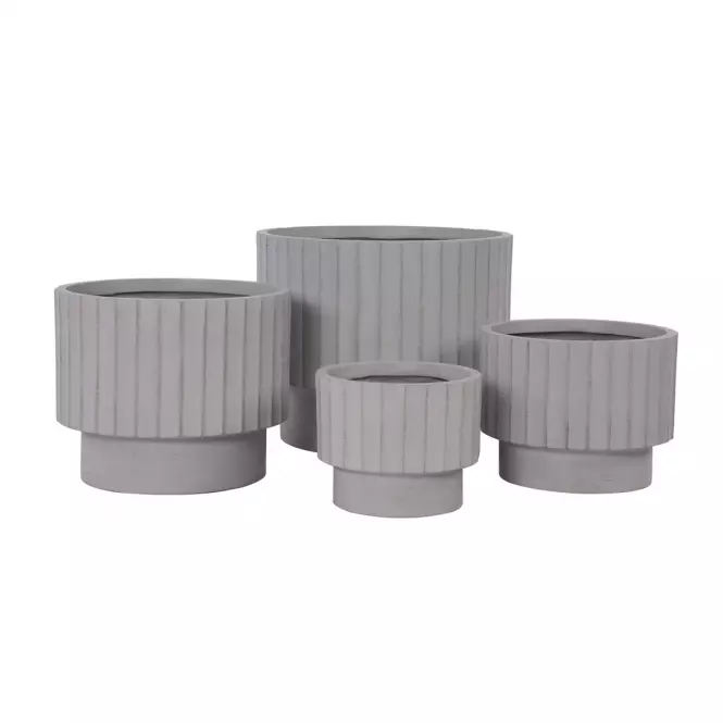 Virágcserép LT14879-4S 24.5x24.5x20 P294 szürke