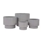 Virágcserép LT14879-4S 30x30x2 P294 szürke