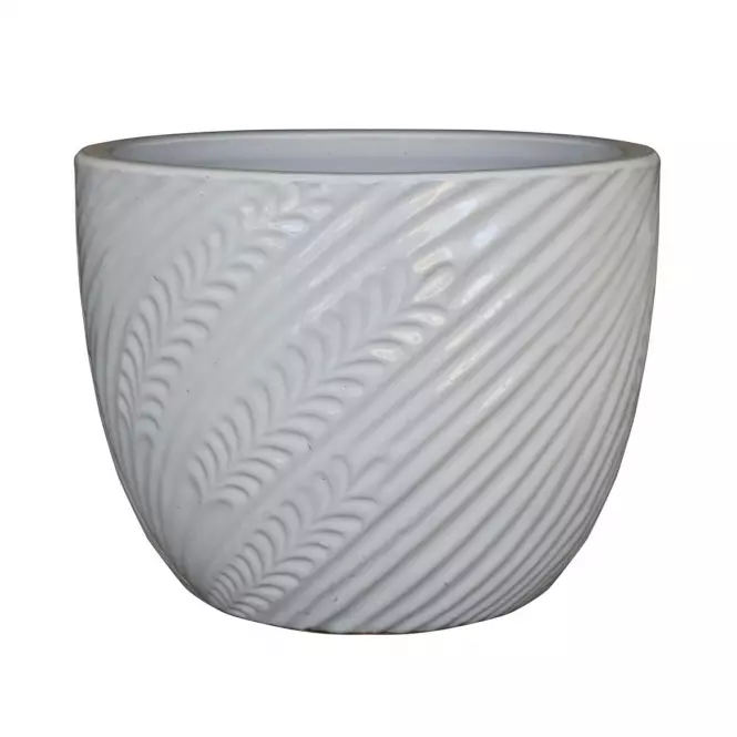 Virágcserép IP19-017 29x29x23 krém