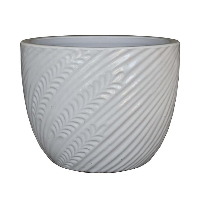 Virágcserép IP19-017 21x21x18 krém