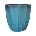 Virágcserép OP19-162 38x38x38 türkiz