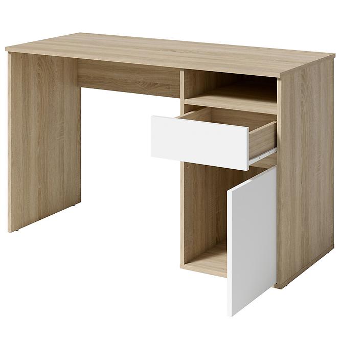 Íróasztal Billa 1d1sz 60 Nfsc B Sonoma/Fehér,3
