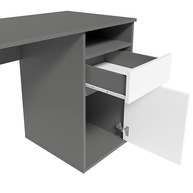 Íróasztal Billa 1d1sz 60 Nfsc B Grafit/Fehér