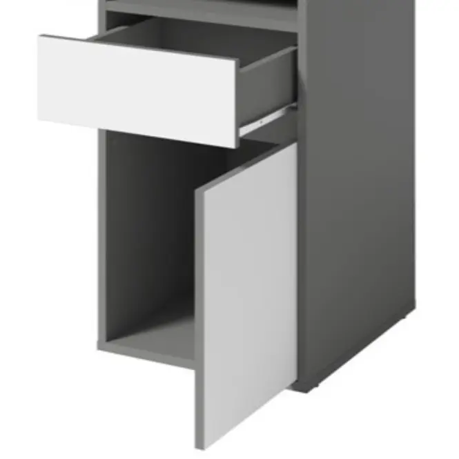 Íróasztal Billa 1d1sz 60 Nfsc B Grafit/Fehér,5
