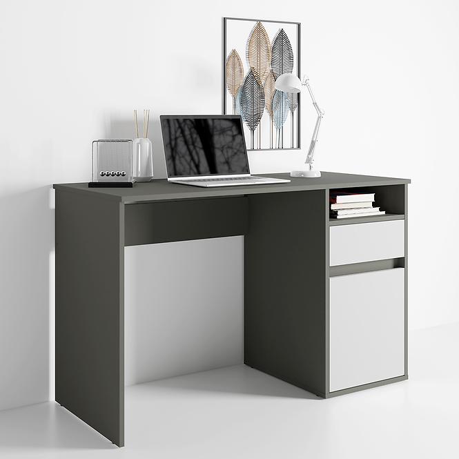 Íróasztal Billa 1d1sz 60 Nfsc B Grafit/Fehér