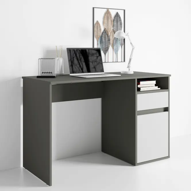 Íróasztal Billa 1d1sz 60 Nfsc B Grafit/Fehér,6
