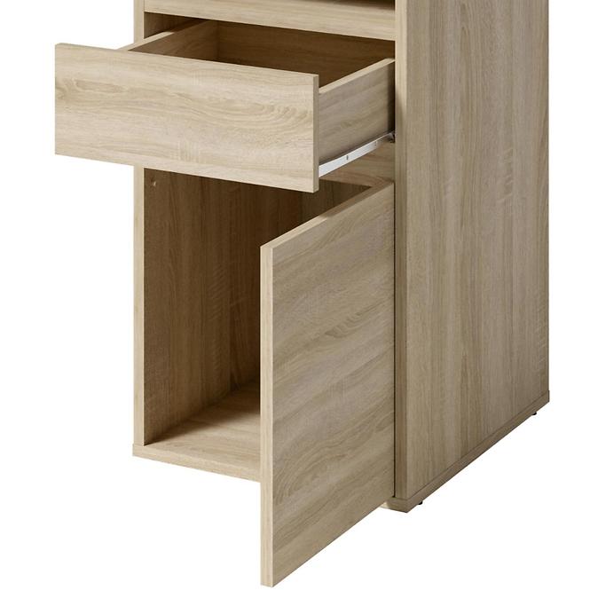 Íróasztal Billa 1d1sz 60 Nfsc B Grafit/Fehér