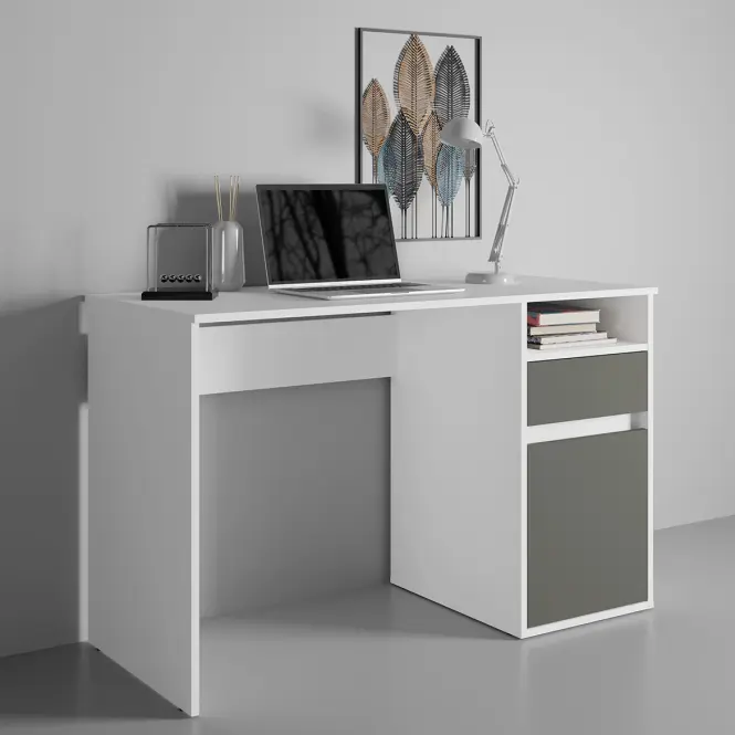 Íróasztal Billa 1d1sz 60 Nfsc B Fehér/Grafit