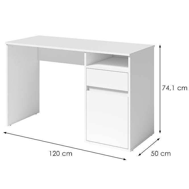 Íróasztal Billa 1d1sz 60 Nfsc B Fehér