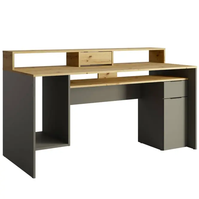Íróasztal 1d1sz 60 Nfsc B Grafit Rex