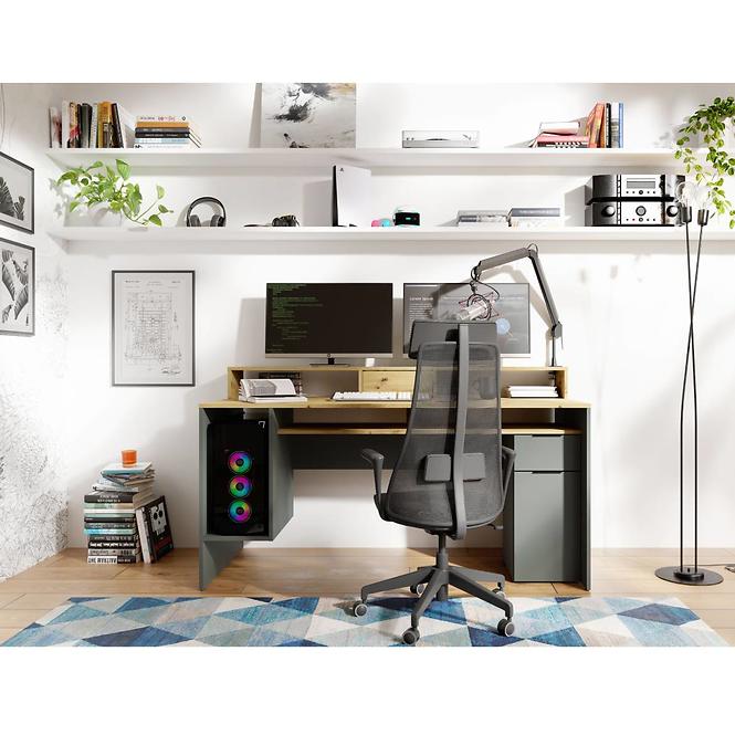 Íróasztal 1d1sz 60 Nfsc B Grafit Rex