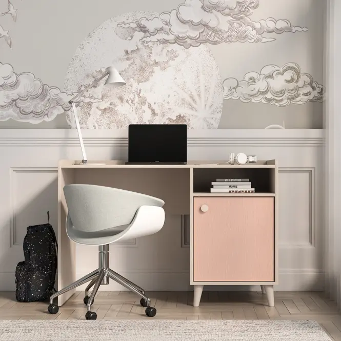 Íróasztal Mevel 07 Sivatagi homok/Millenial Pink,4