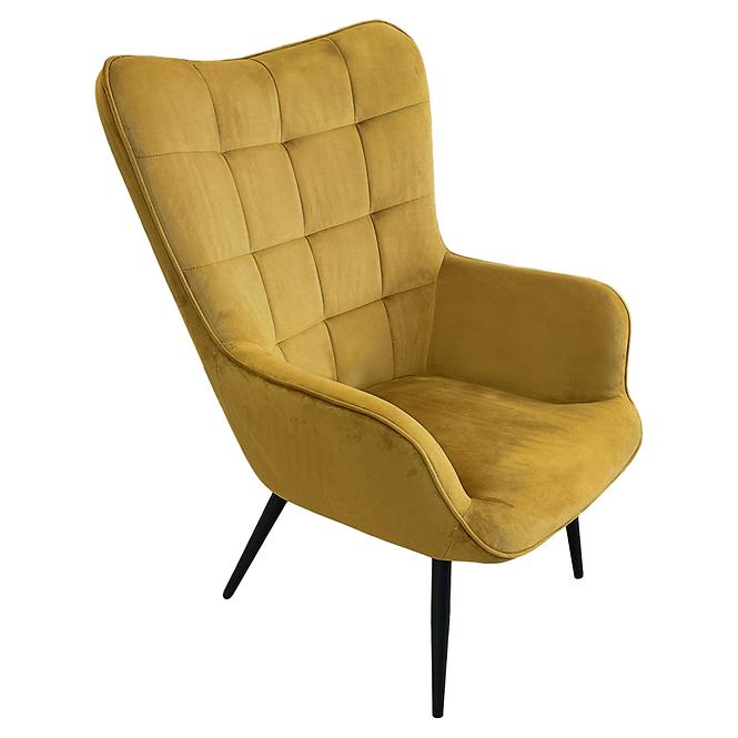 Fotel Jet WX-2931-1T Yellow Velvet 20