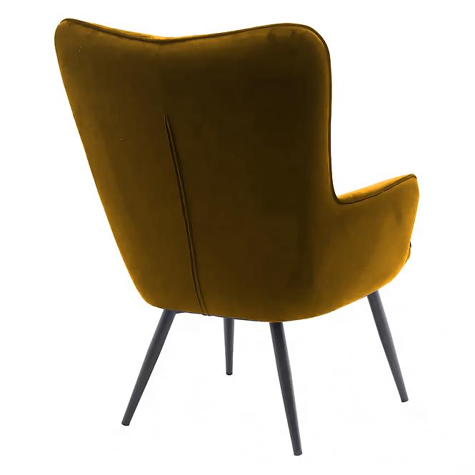 Fotel Jet WX-2931-1T Yellow Velvet 20,6