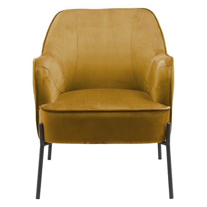 Fotel Bob WX-2924 Yellow Velvet 20