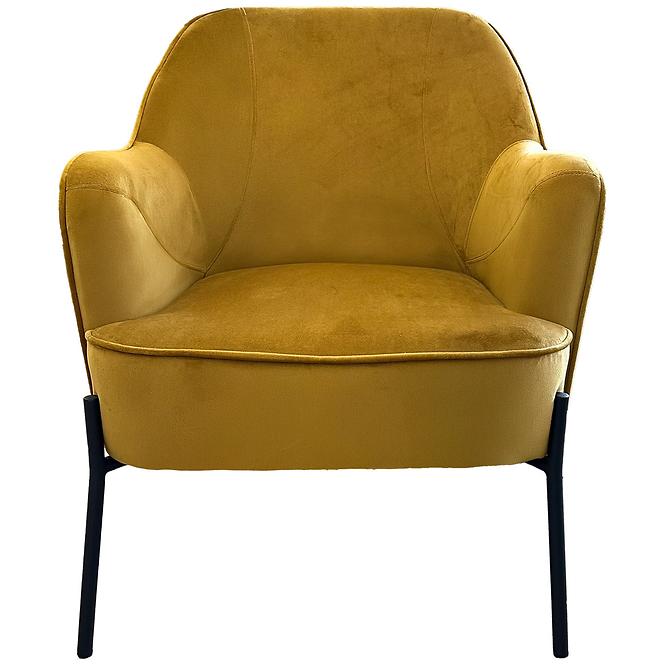 Fotel Bob WX-2924 Yellow Velvet 20